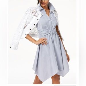 INC Sleeveless Handkerchief Shirtdress Size 12.